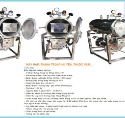 MÁY HẤP THANH TRÙNG CHAI LỌ, CÂY THUỐC NAM...